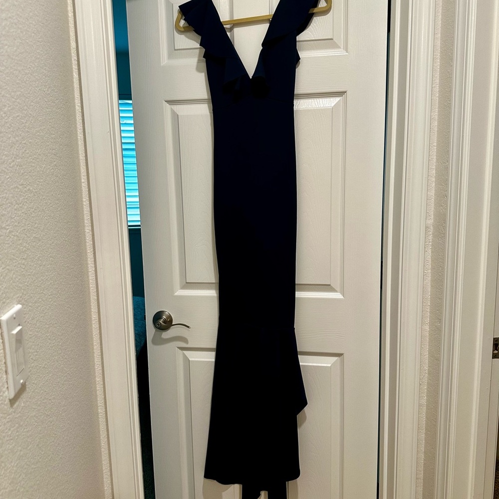Missguided Deep Blue Maxi Dress